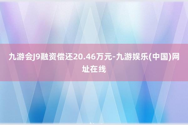 九游会J9融资偿还20.46万元-九游娱乐(中国)网址在线