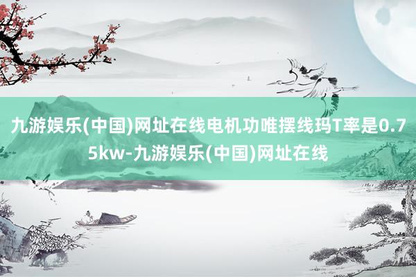 九游娱乐(中国)网址在线电机功唯摆线玛T率是0.75kw-九游娱乐(中国)网址在线