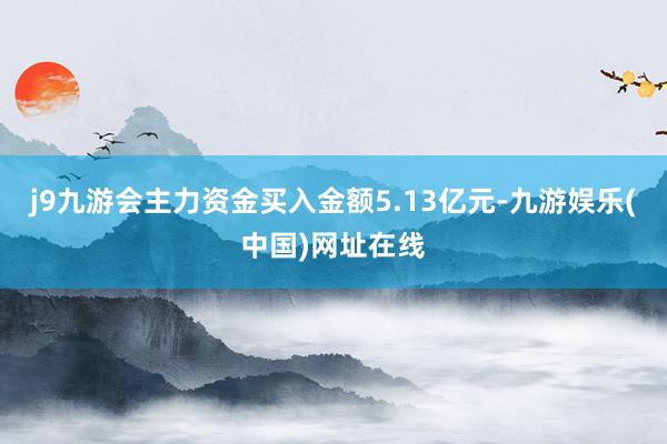 j9九游会主力资金买入金额5.13亿元-九游娱乐(中国)网址在线