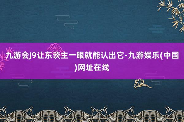 九游会J9让东谈主一眼就能认出它-九游娱乐(中国)网址在线