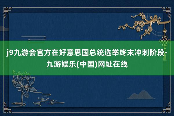 j9九游会官方在好意思国总统选举终末冲刺阶段-九游娱乐(中国)网址在线