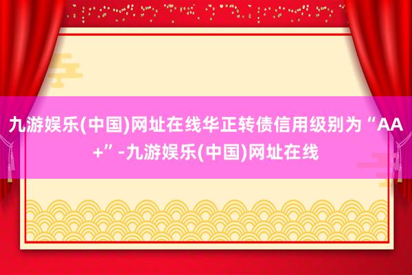 九游娱乐(中国)网址在线华正转债信用级别为“AA+”-九游娱乐(中国)网址在线