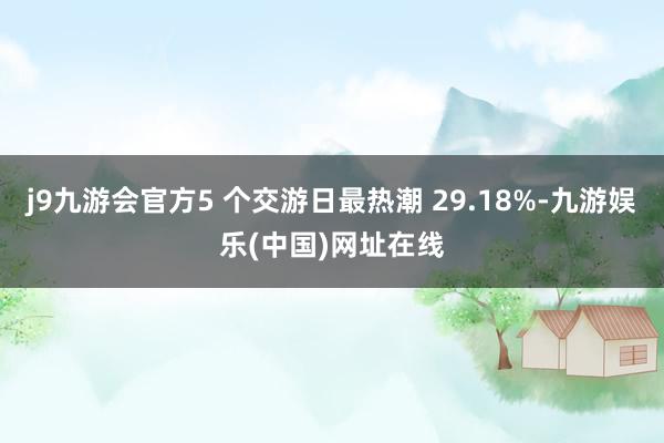 j9九游会官方5 个交游日最热潮 29.18%-九游娱乐(中国)网址在线