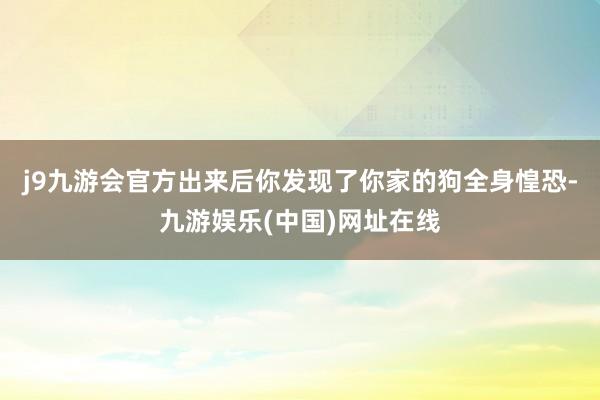 j9九游会官方出来后你发现了你家的狗全身惶恐-九游娱乐(中国)网址在线