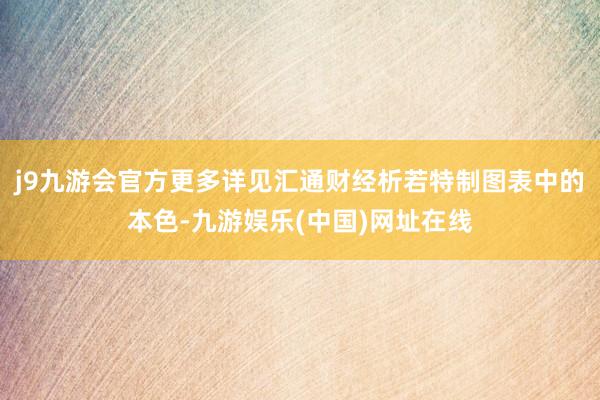 j9九游会官方更多详见汇通财经析若特制图表中的本色-九游娱乐(中国)网址在线